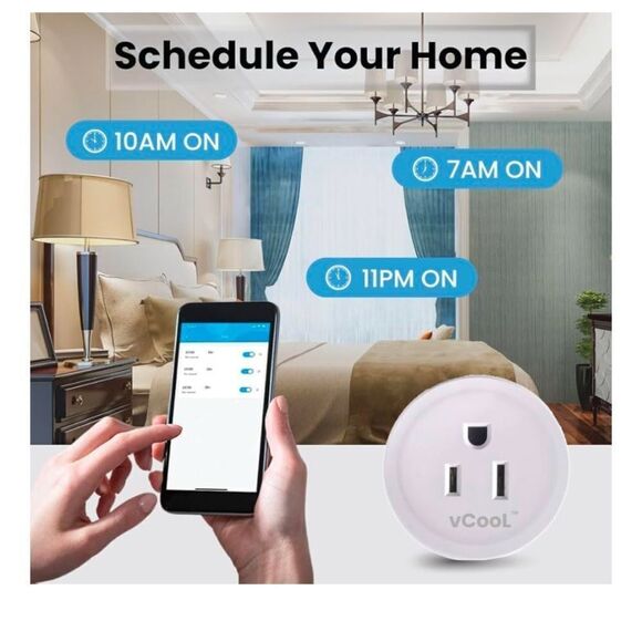 WiFi Smart Outlet - Alexa, Google Home Assistant Compatibility w/ Remote Control - Picture 3 of 3